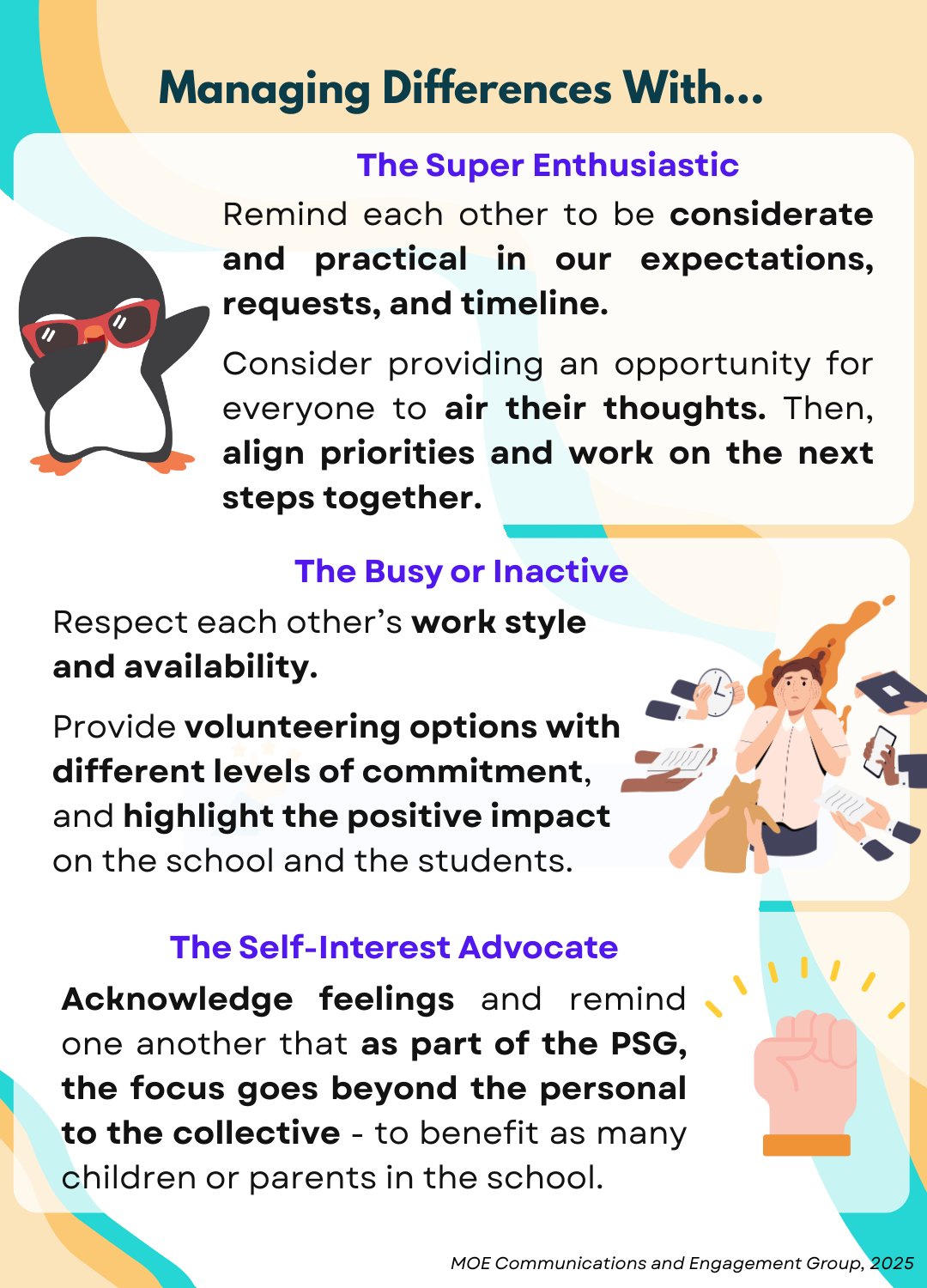 Ways to manage differences